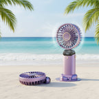Mini Ventilateur Rechargeable — Écran LED, 5 Vitesses