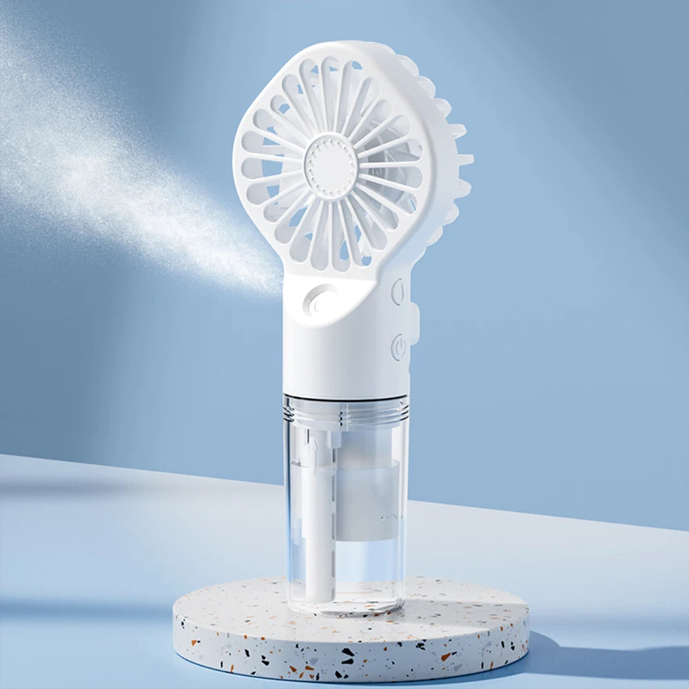 Mini Ventilateur Brumisateur — Vent et Brume Fraîche