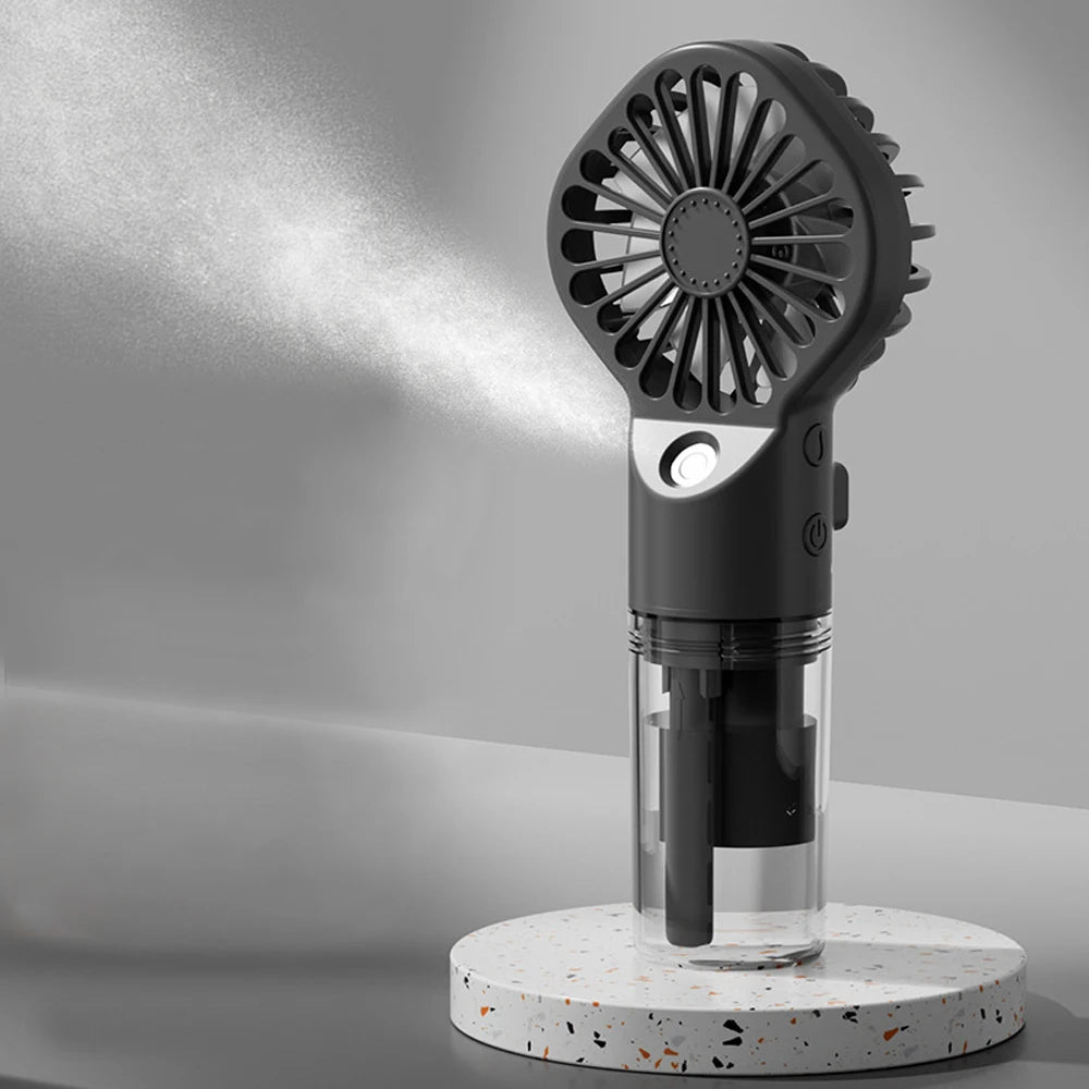 Mini Ventilateur Brumisateur — Vent et Brume Fraîche