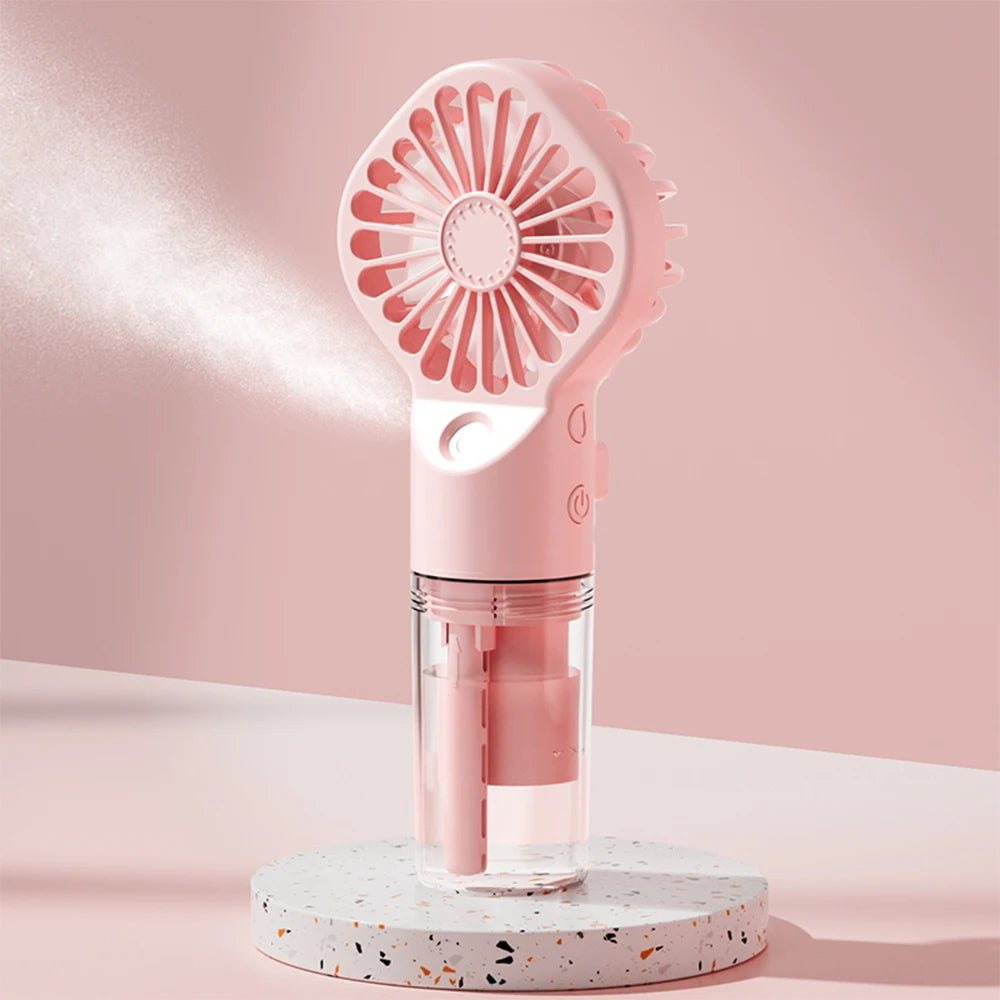 Mini Ventilateur Brumisateur — Vent et Brume Fraîche