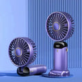 Mini Ventilateur Rechargeable — Écran LED, 5 Vitesses